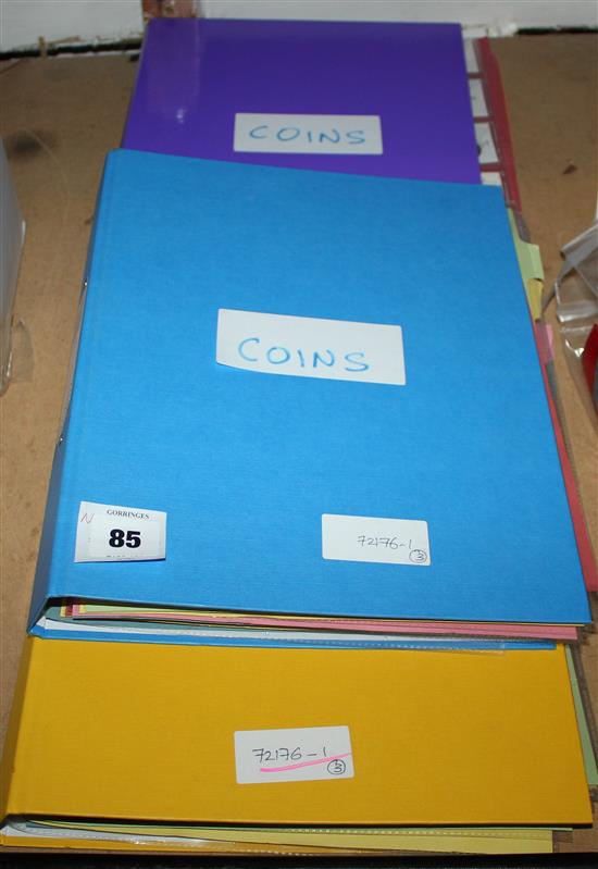 3 albums world coins